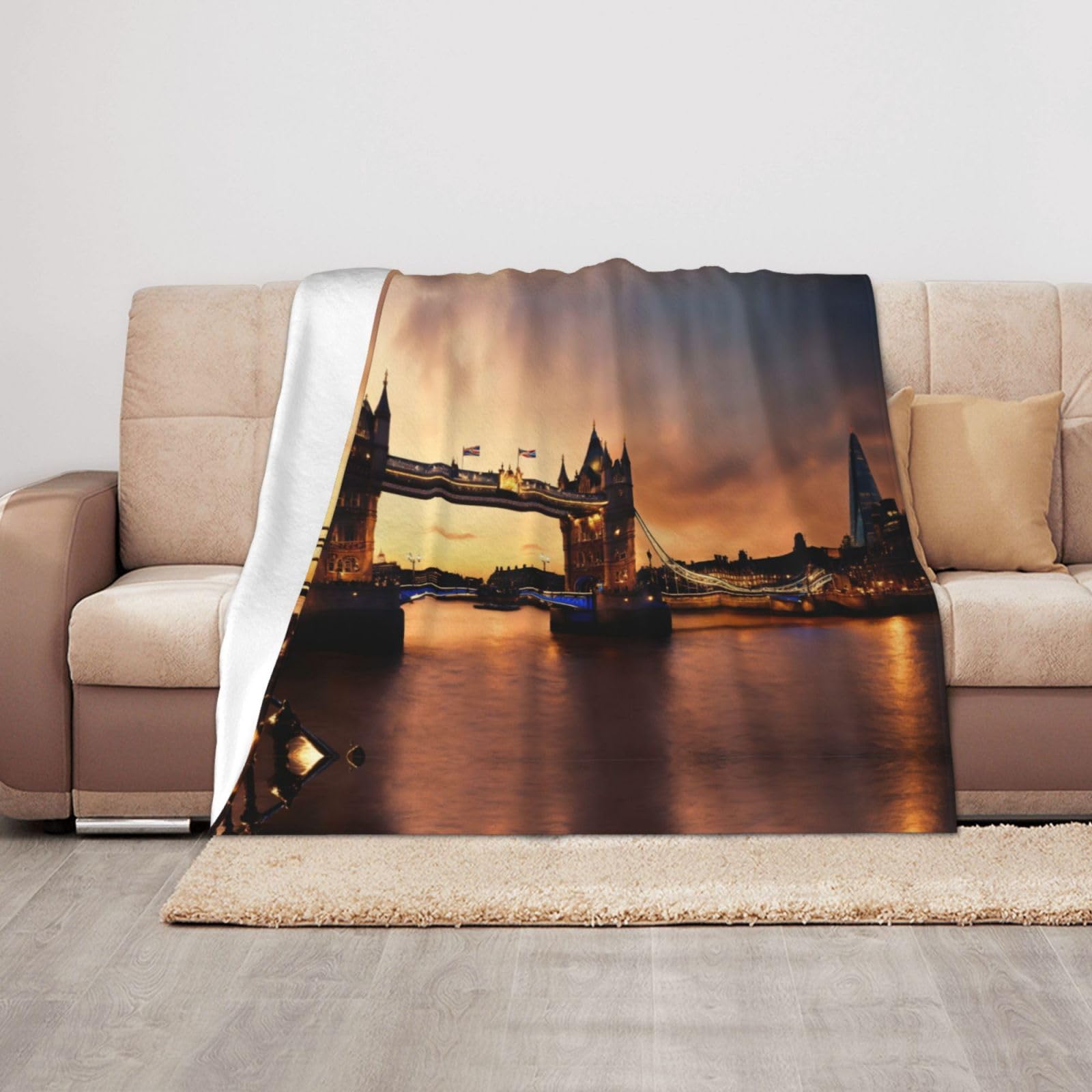 Couverture I Love London douce pour des moments cocooning chaleureux