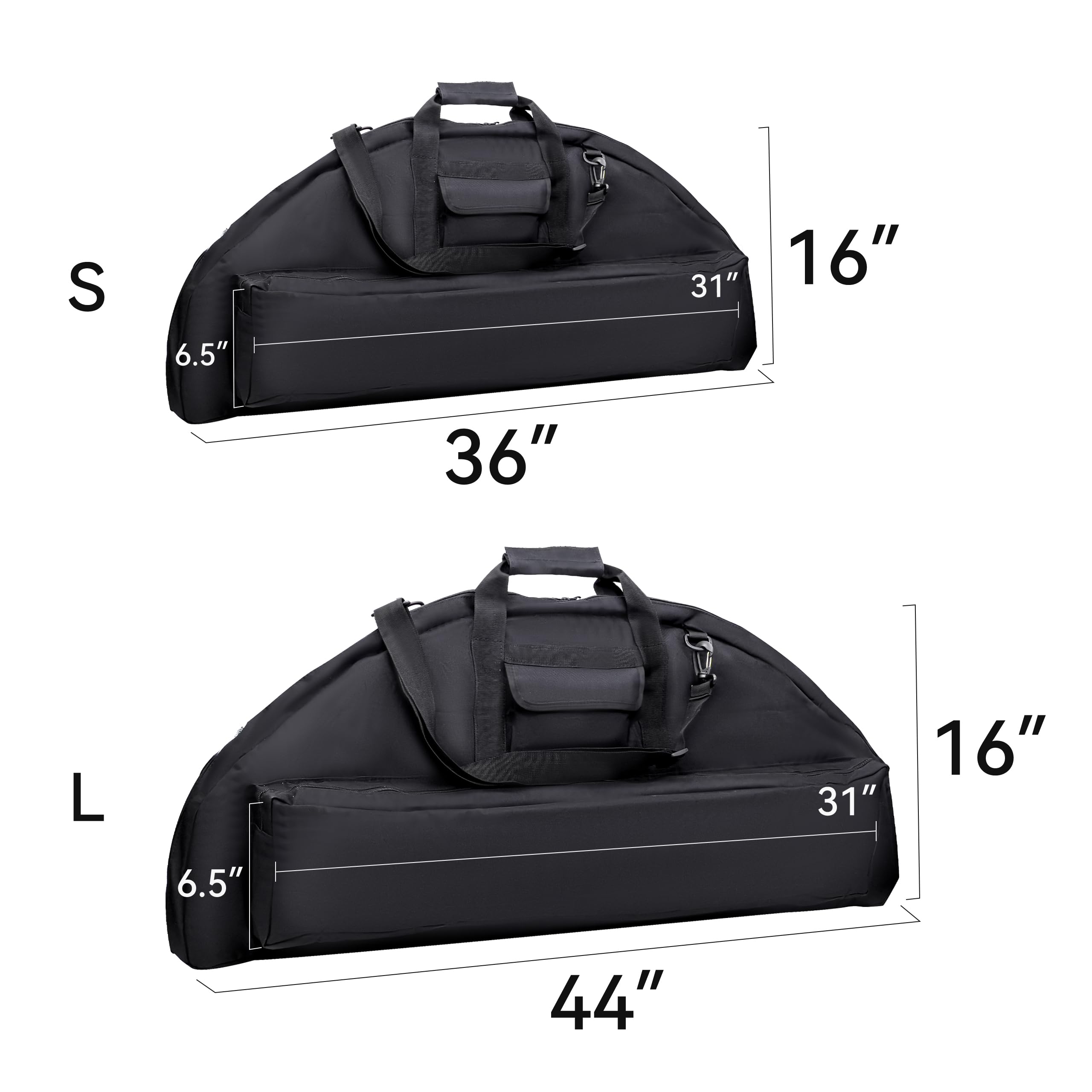 Jaegvida Sac d'arc de Chasse Grande capacité avec Poche flèche