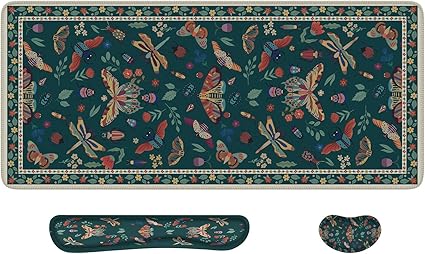 ICasso Desk Cover Mat, Extra Large Lotus Mouse Pad, Desk Pad Mat,Office - View #5