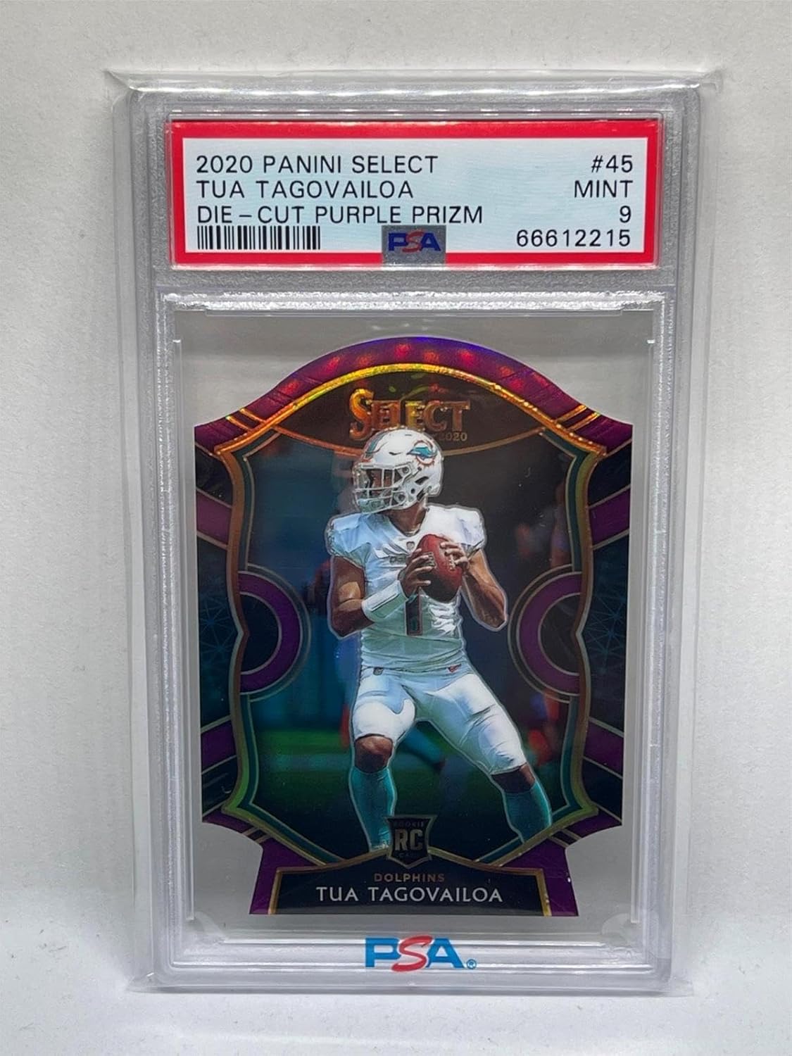 Tua Tagovailoa 2020 Select Concourse Prizm Die Cut Rc # 45 Psa 9 Mint - Football Cards