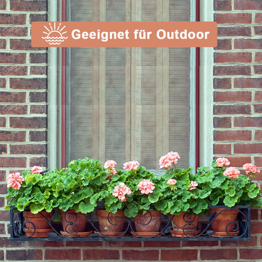 Vensovo 2er-Pack 20 cm große Terrakotta-Töpfe mit Untersetzern | Große Tontöpfe mit Ablaufloch und Untersetzern für Pflanzen, ideal für den Innen- und Außenbereich