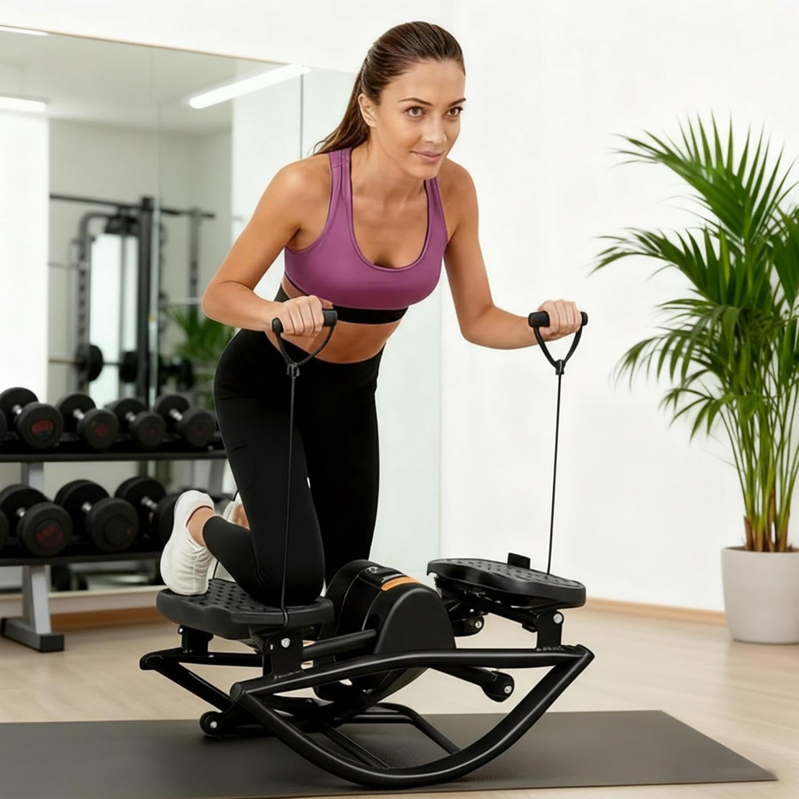 Workout Stepper Fitnesszubehör Für Das Gym-Training | Seitlicher Balance-Trainer Workout Für Männer Frauen Fitnessstudio Büro Wohnung Knie Gelenke Beine Gesäß Bauch