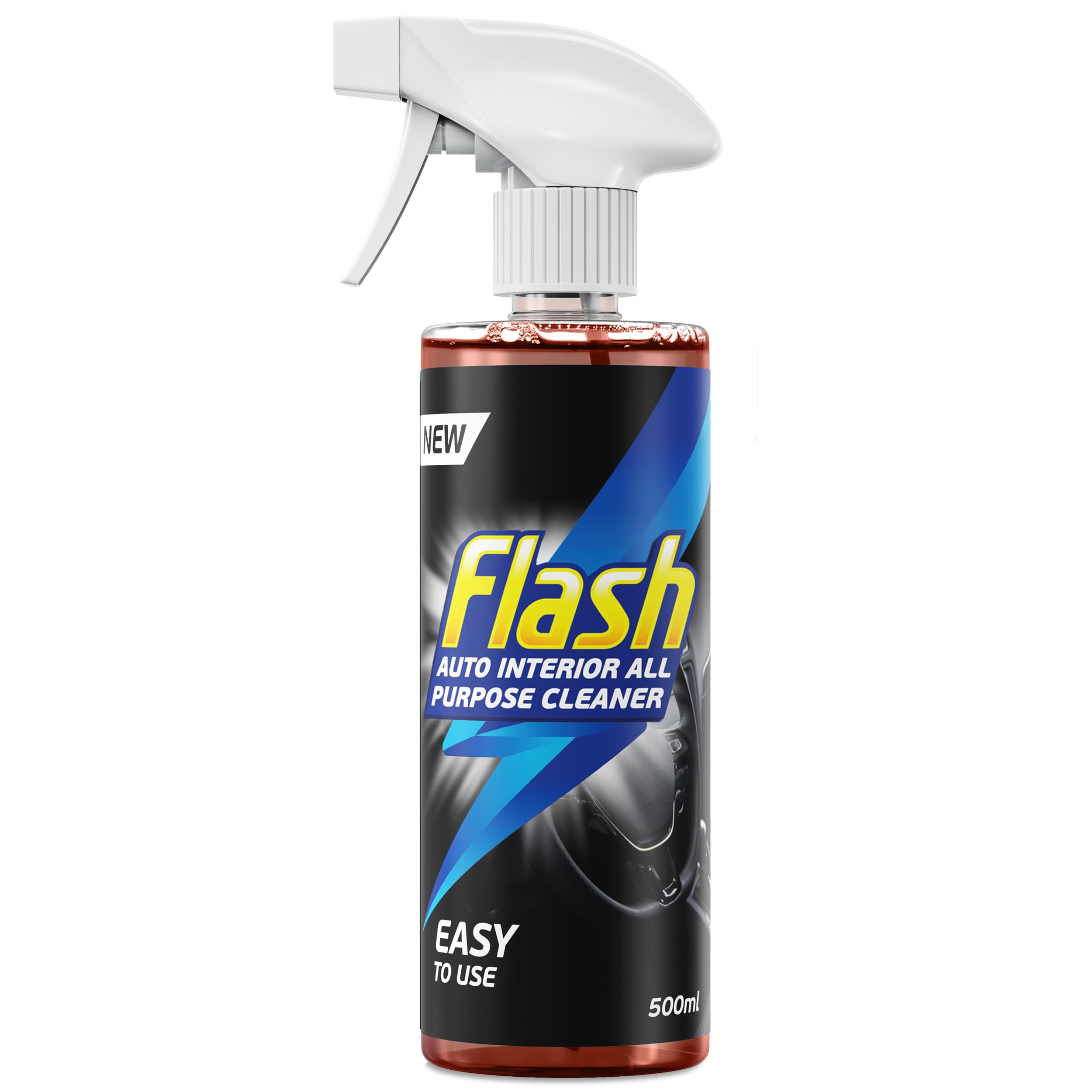 Flash Car Care Automotive All-Purpose Interior Cleaner 500ml, Easy To Use Car Interior Cleaning Spray, Safe For All Interior Surfaces Including Fabrics