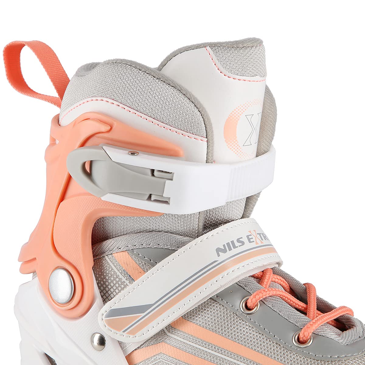 2in1 Inlineskates/Schlittschuhe Nils Extreme Lucky Weiß/Rosa ABEC7 Gr. 39-43 verstellbar