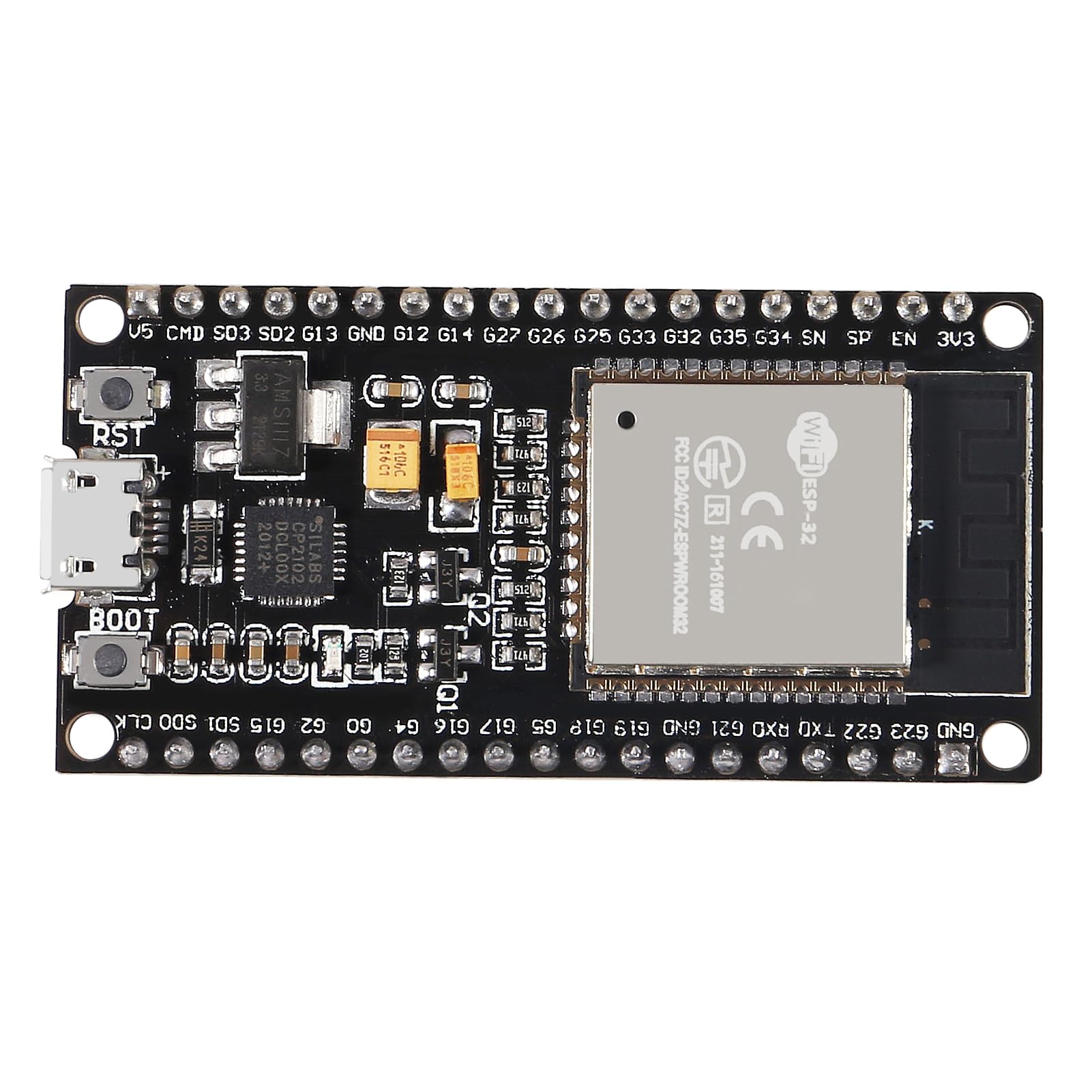 AITRIP 3 STÜCKE 38 Pins Typ-C USB ESP32S ESP32 ESP-WROOM-32 Entwicklungsboard 2,4 GHz WiFi Dual Cores Mikrocontroller Integrierte Antenne RF Low Noise Verstärker Filter für Arduino IDE
