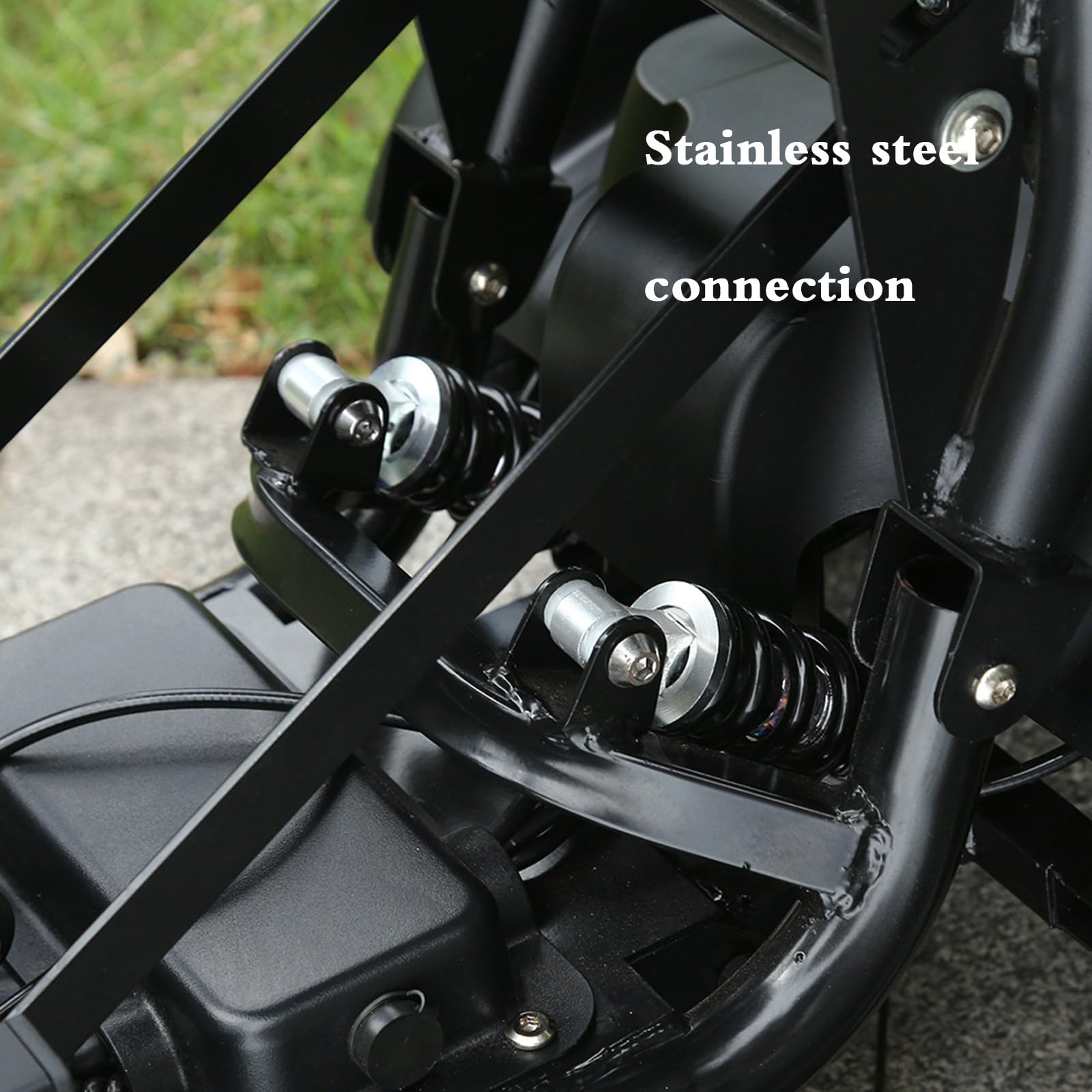 Scooter elettrico 4 ruote pieghevole, Mobilità scooter adulti stabil con sella, Scooter disabili per tutti i terreni con cestino, 3S Piegatura rapida
