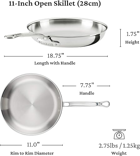 Miniatura 12 de Hestan ProBond Luxe - Juego de utensilios de cocina de 10 piezas, acero inoxidable revestido profesional, construcción ProCore con revestimiento de