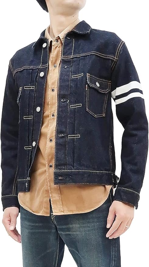 Amazon | [桃太郎ジーンズ] 2105SP デニムジャケット 出陣2 ダブル