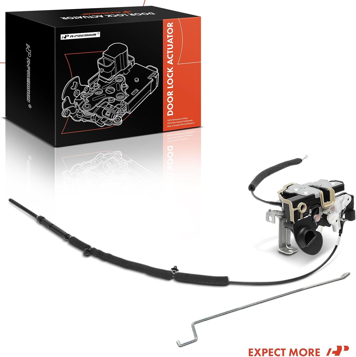 A-Premium Upper Rear Tailgate Lock Actuator Motor Compatible with 2018-2023 Ford Transit-150, Transit-250, Transit-350