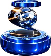 ECOLUX Solar Aromatherapy Car Air Freshener – Solar Powered Rotating Dashboard Perfume Diffuser | Stylish Auto-Rotation Car Interior Decoration | Eco-Friendly Fragrance Freshener