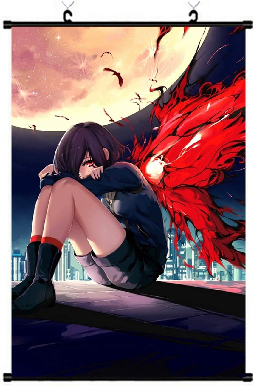 Ogden Barney extraordinary Amine Tokyo Ghoul Kaneki Ken Reel Painting Poster Cosplay Wall Scroll Decor(None 4-20X30CM)
