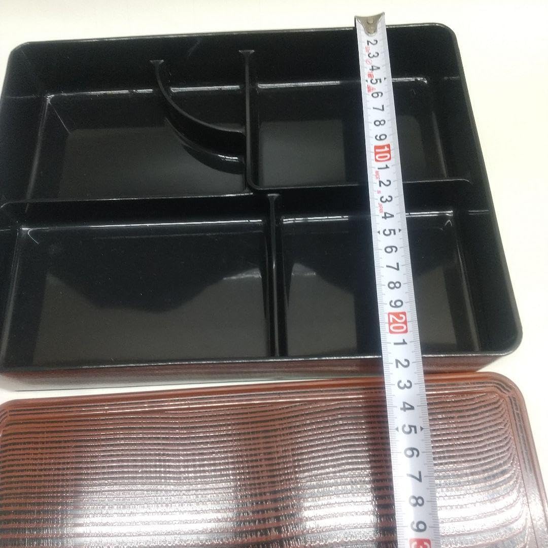 懐石道具 瓢箪形 信玄弁当 秀衡塗模様 三段弁当箱 千筋内朱五客揃 紙箱