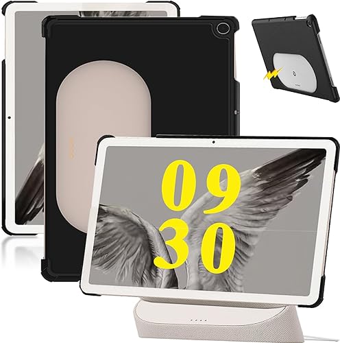 NINKI Funda compatible con Google Pixel Tablet 2023, funda para tableta Google Pixel 2023, delgada y ligera, de policarbonato duro + cubierta