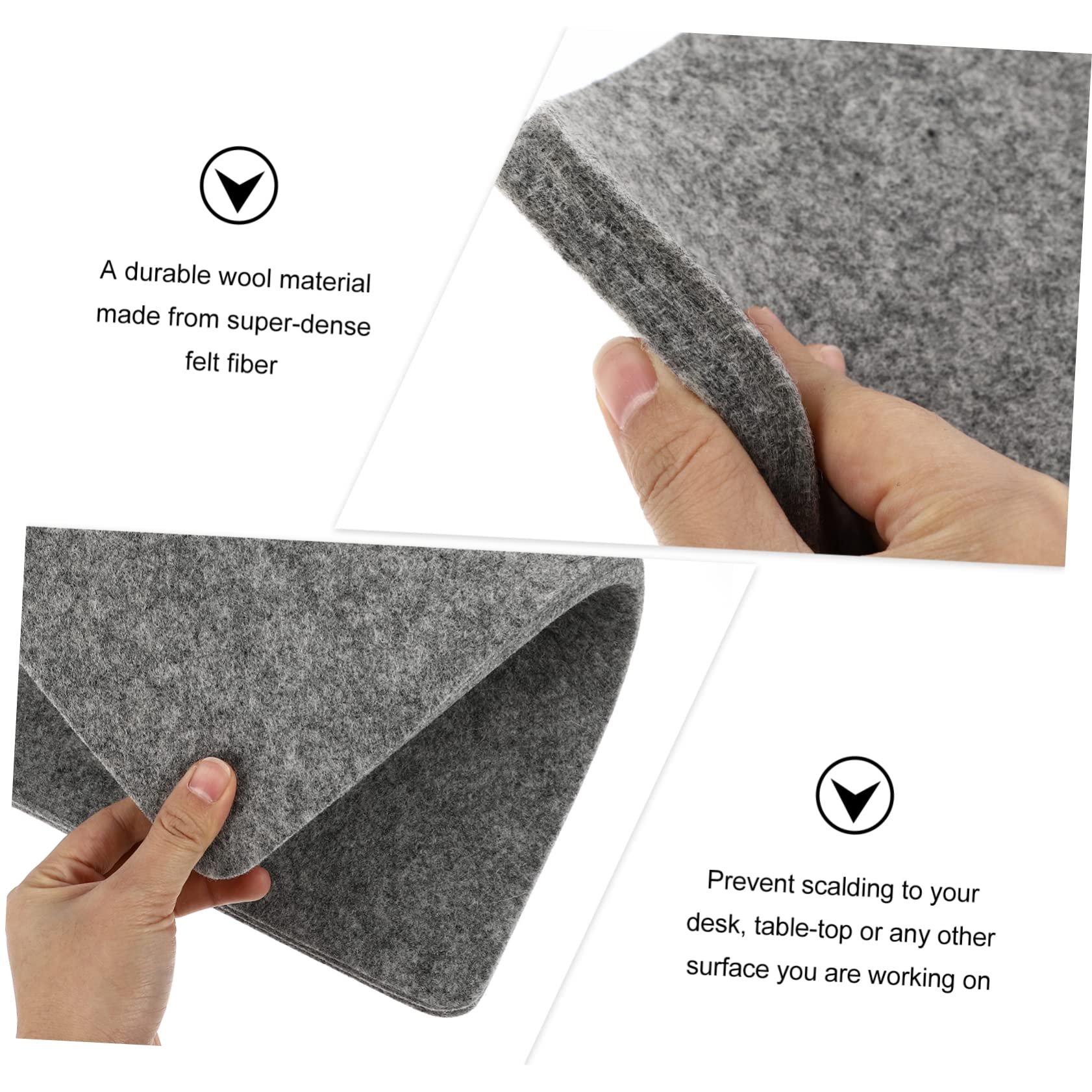 Tragbare Bügelmatte aus Wollfilz Leicht zu Tragen und Verstauen 12x18 Zoll für Quilten Nähen und Bügeln