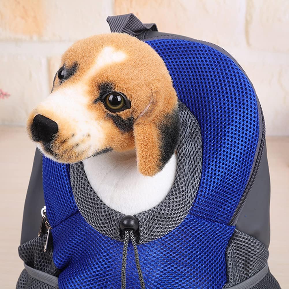 Small Dog Cat Backpack Carrier Dog Puppy Front Bag Pet Papoose Carry Bag Ventilate Adjustable Padded Pet Shoulder Bag with Head Out Design - Image 3