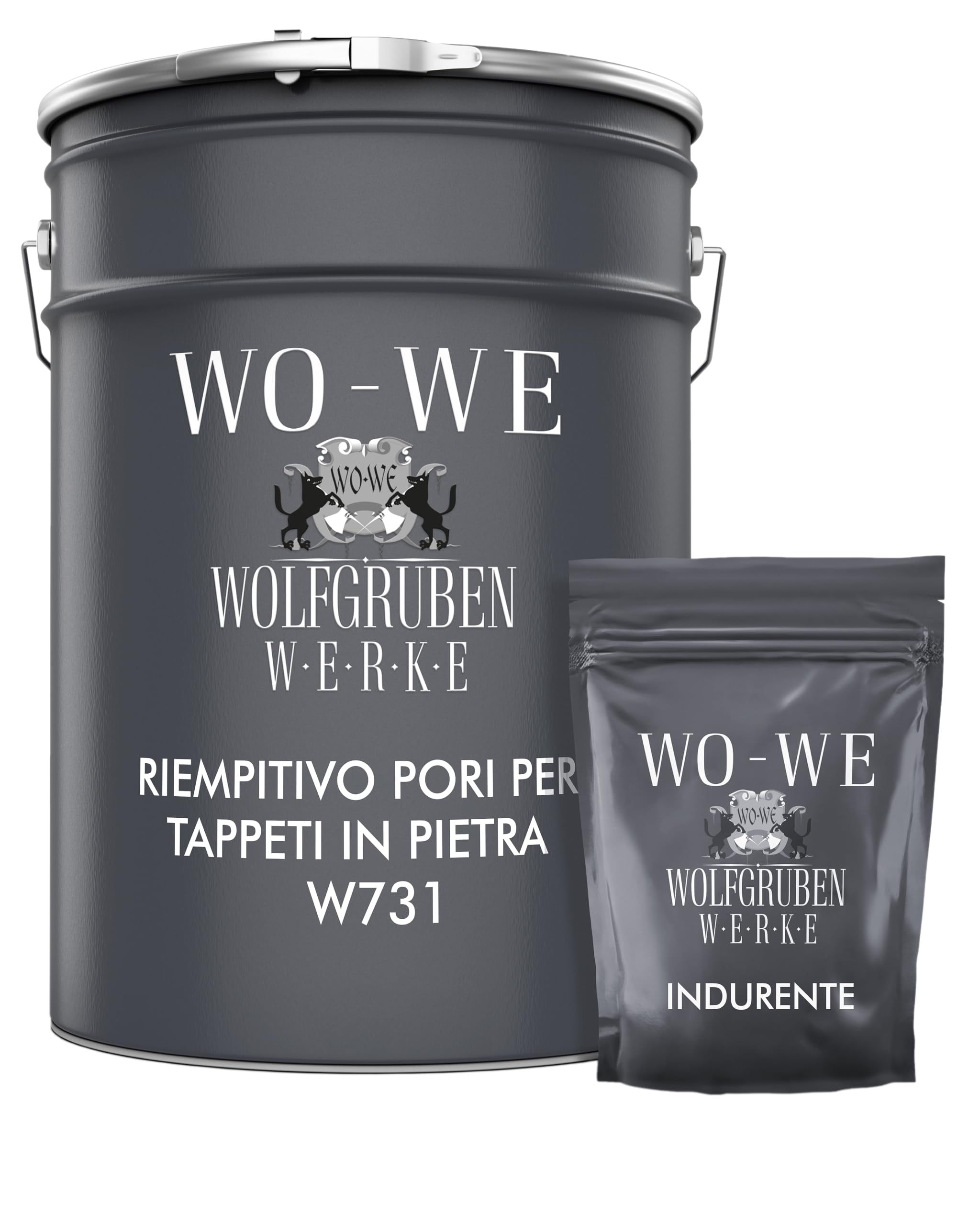 Riempitivo per Tappeti in Pietra Protezione UV Esterno Pavimenti Resina Sigillante - 3Kg