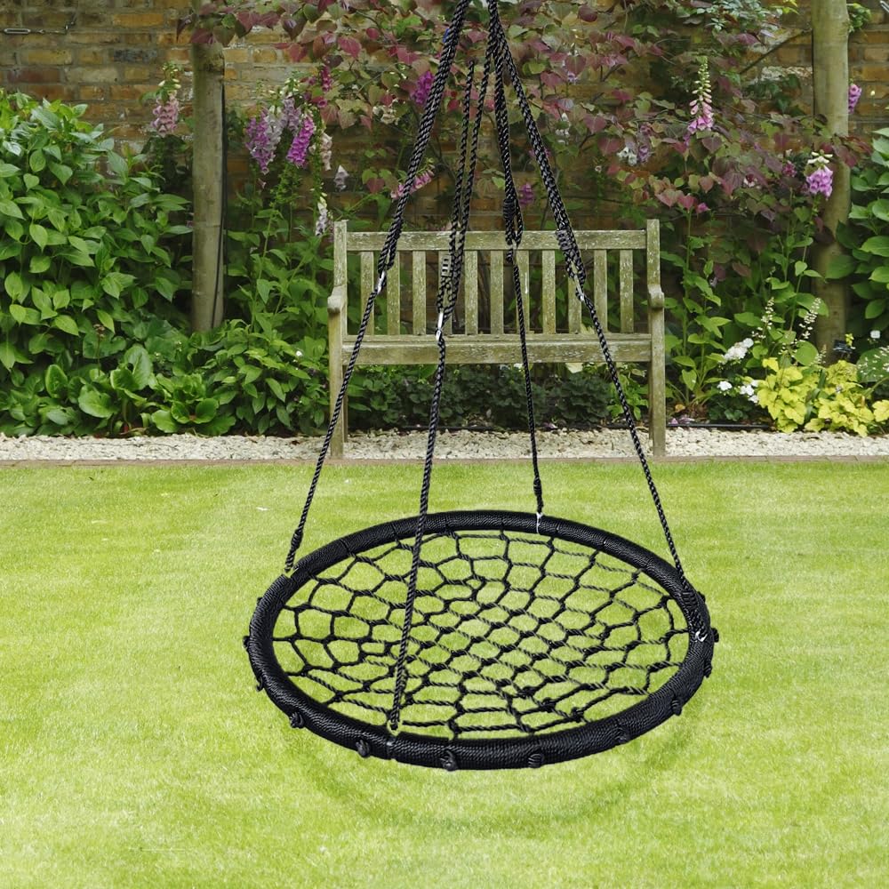 Altalena da giardino, rotonda, diametro 100 cm, per esterni, fino a 100 kg