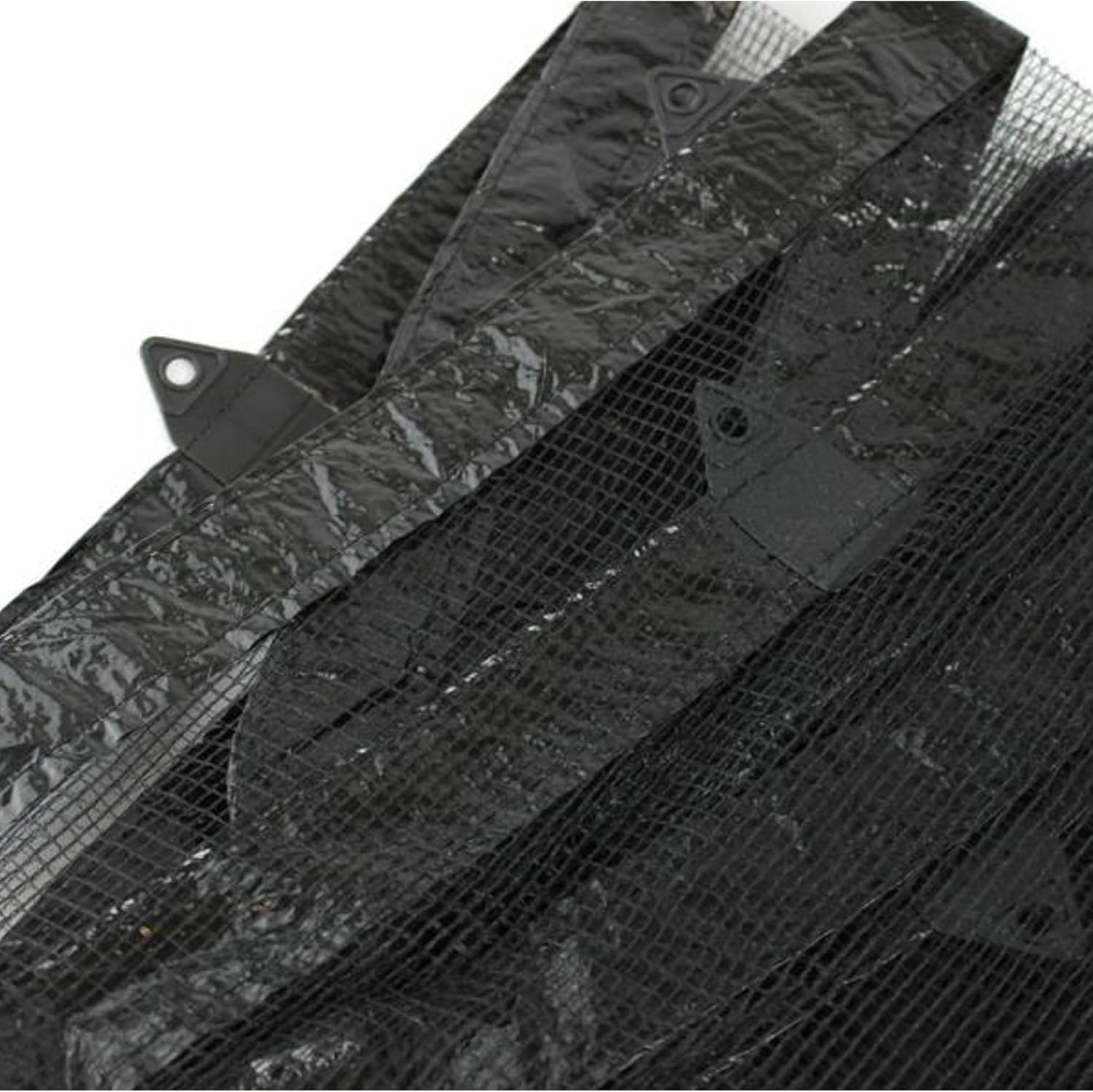 SWIMLINE HYDROTOOLS Leaf Net Heavy Duty Winter Leaf Net Pool Cover For Above Ground Swimming Pools | For 28 FT Round Pools | 31 FT Netting Size | Black | Winch & Cable Included | CO928