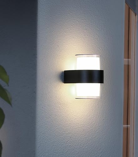 Miniatura 2 de Luces de pared para exteriores, 10W 6000K blanco frío impermeable IP65 aluminio  Luz de pared LED para exteriores e interiores, luz de porche de
