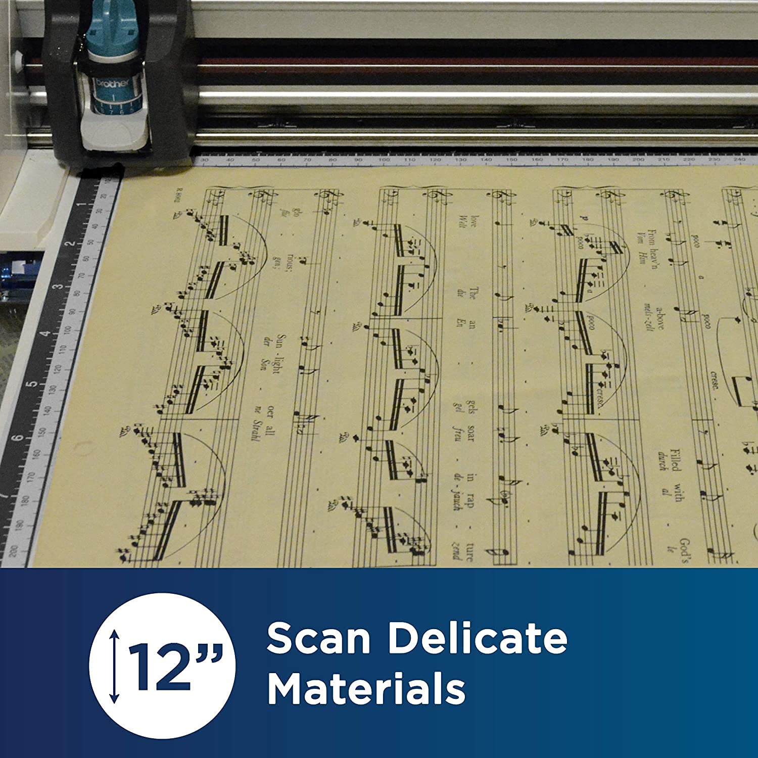 Brother ScanNCut DX Mats, Large 12" x 24" Standard and Low Tack Adhesives, 3 Each, and 12" x 12" Non-Tack Scanning Mat