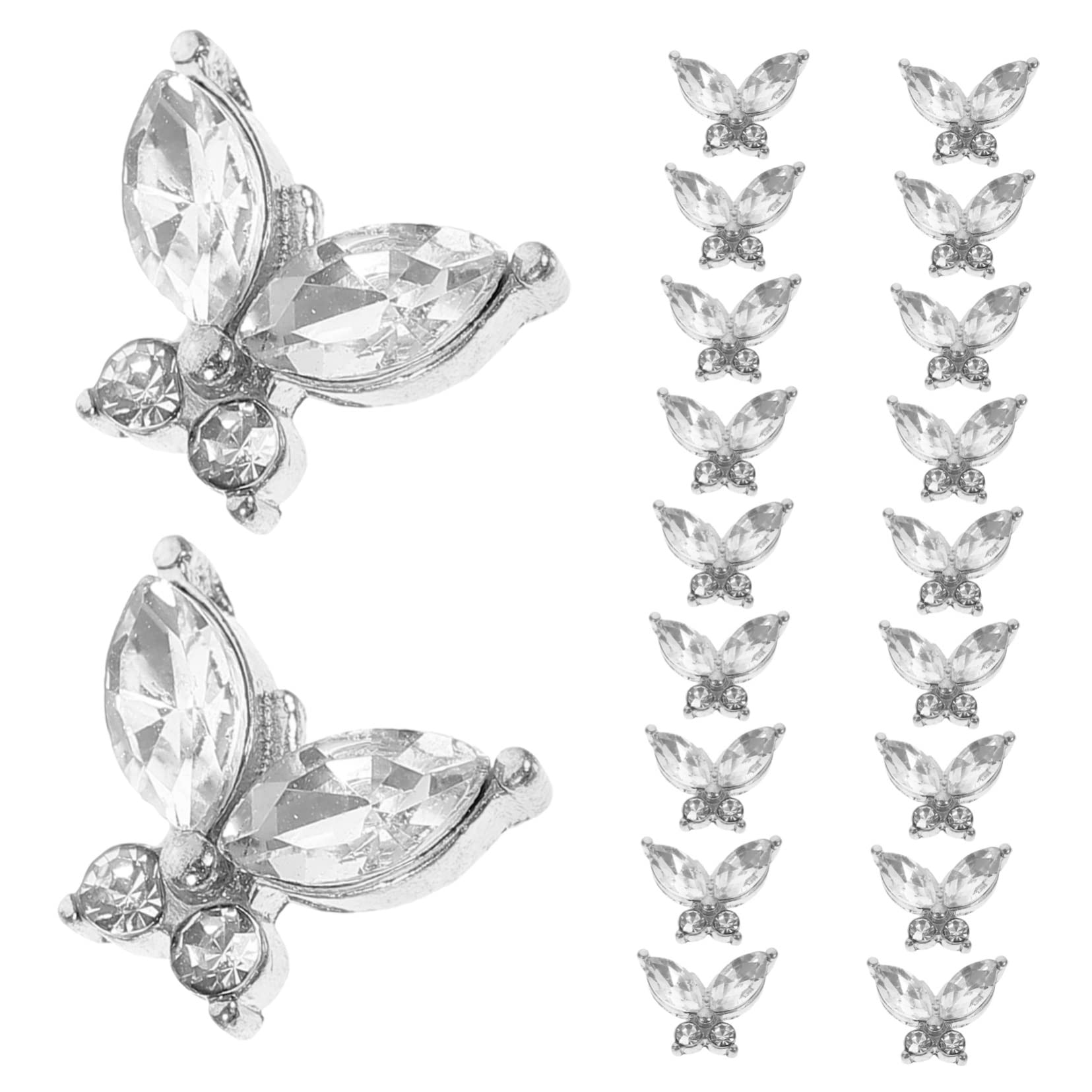 FOMIYES Lot De 5 Breloques Pour Nail Art Breloques Pierres Précieuses Pour Pour Femmes Et Filles Décorations De Manucure Élégantes 20 Pièces X 5