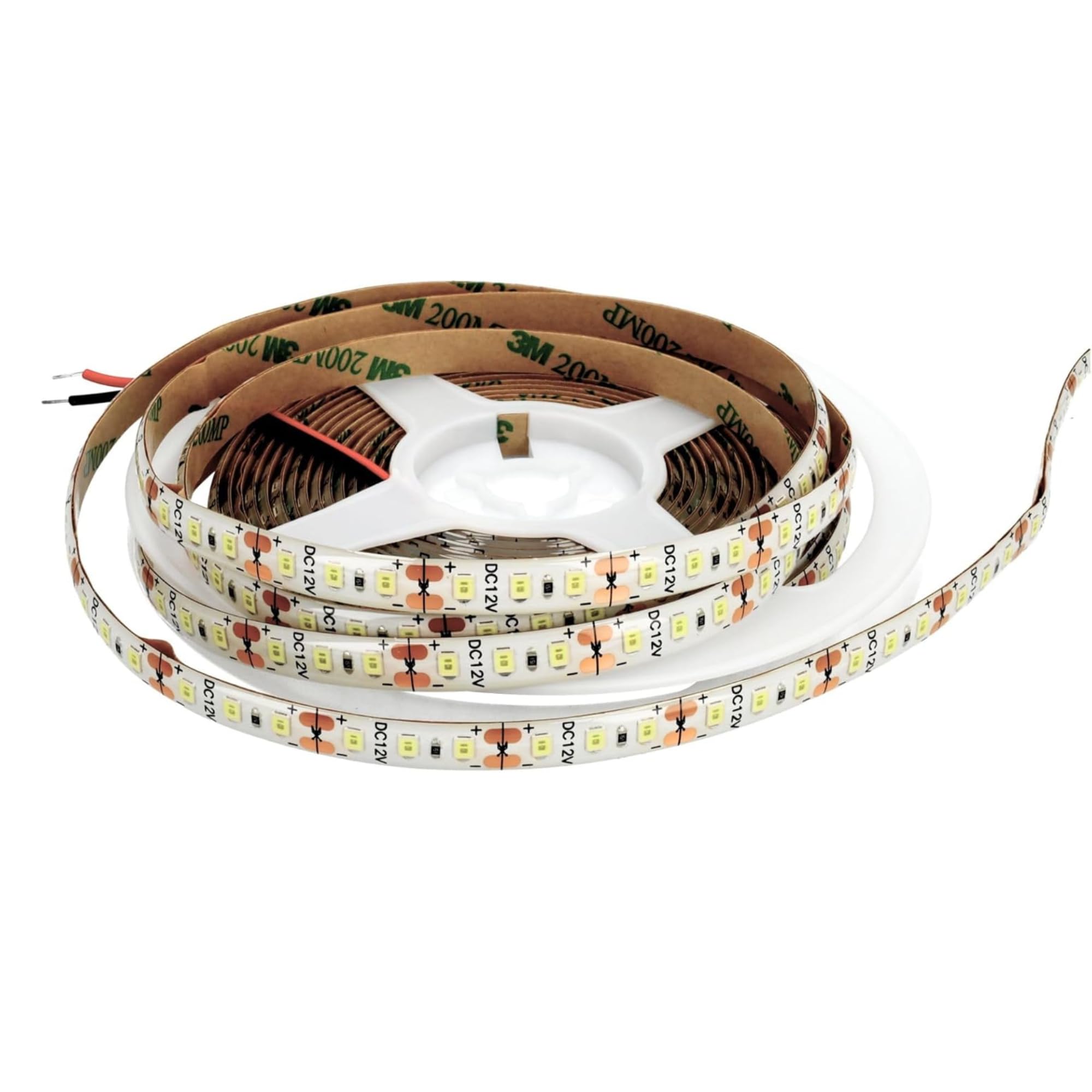 JANDEI - Ruban LED 12V Pour Extérieur IP65, 600 LED Par Rouleau De 5 Mètres. Bande Lumineuse Étanche Pour Terrasse, Patio, Jardin, Façade (Alimentation Non Incluse) - Lumière Chaude 3000K