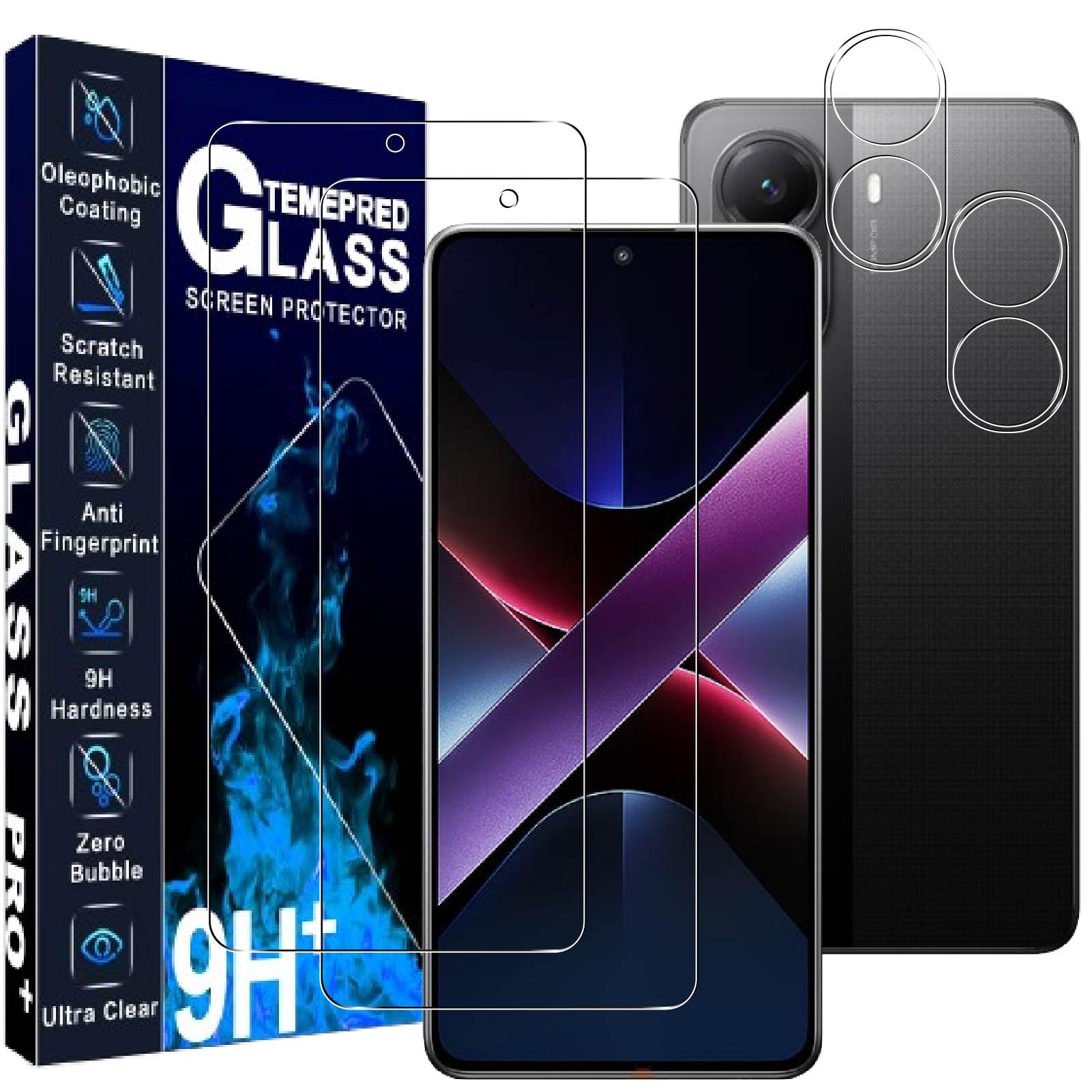 Amazon | 対応 Xiaomi POCO X7 Pro ガラスフィルム【国産旭硝子素材製