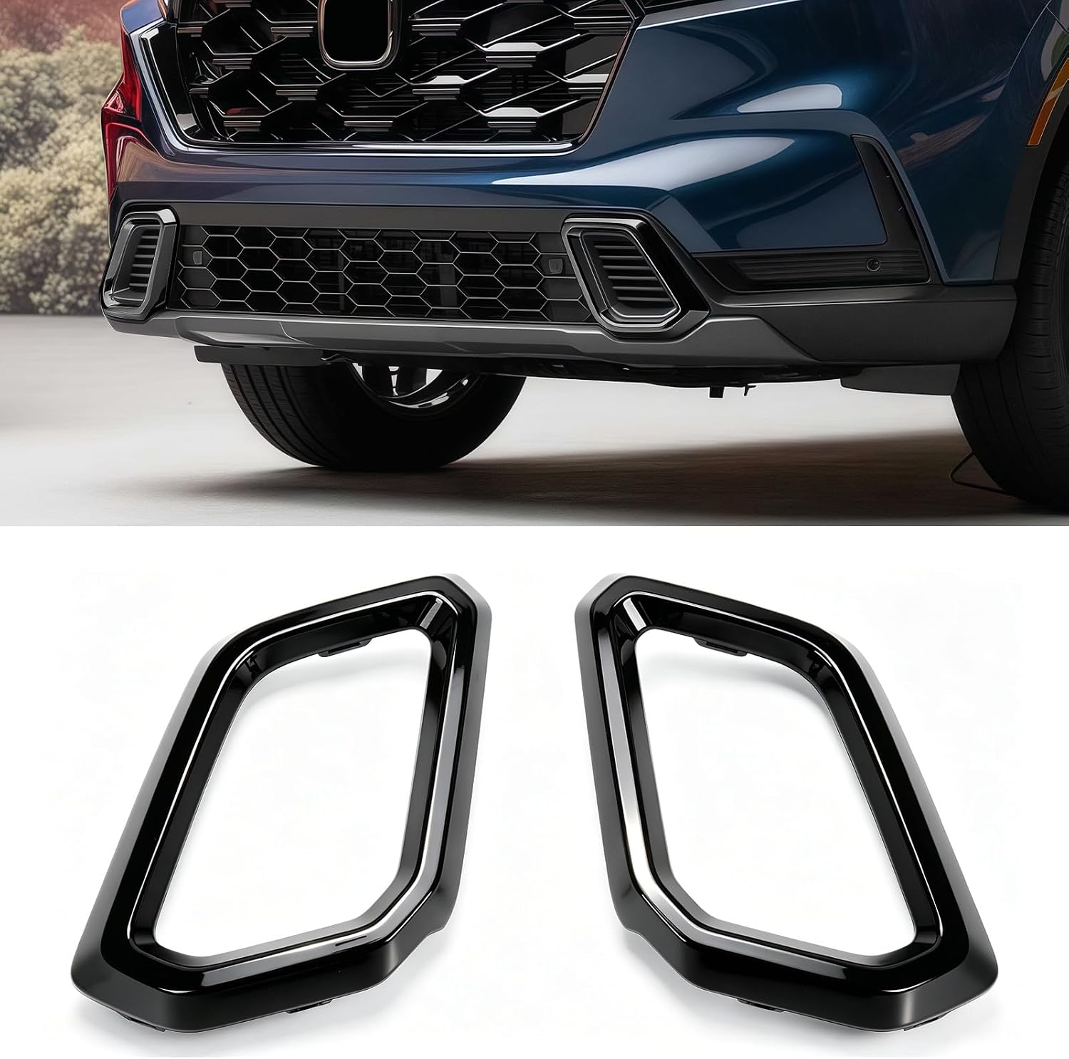 Front Bumper Lower Cover Trim for 2023-2026 Honda CRV Hybrid, ABS Material Bumper Protector Protective Guard, 2023-2026 Honda CRV Hybrid Accessories