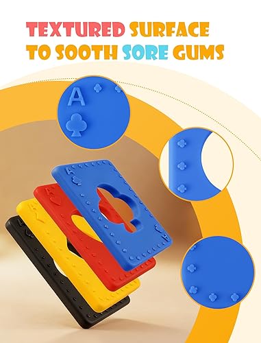 Miniatura 6 de Juguetes sensoriales de dentición para bebés, juguete mordedor de silicona sin BPA para bebés de 0 a 6 a 12 meses, juguetes para bebés para niños y