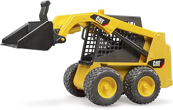 Bruder 02482 Cat Skid Steer Loader, 1:16 Scale Realistic Skid Steer Toy