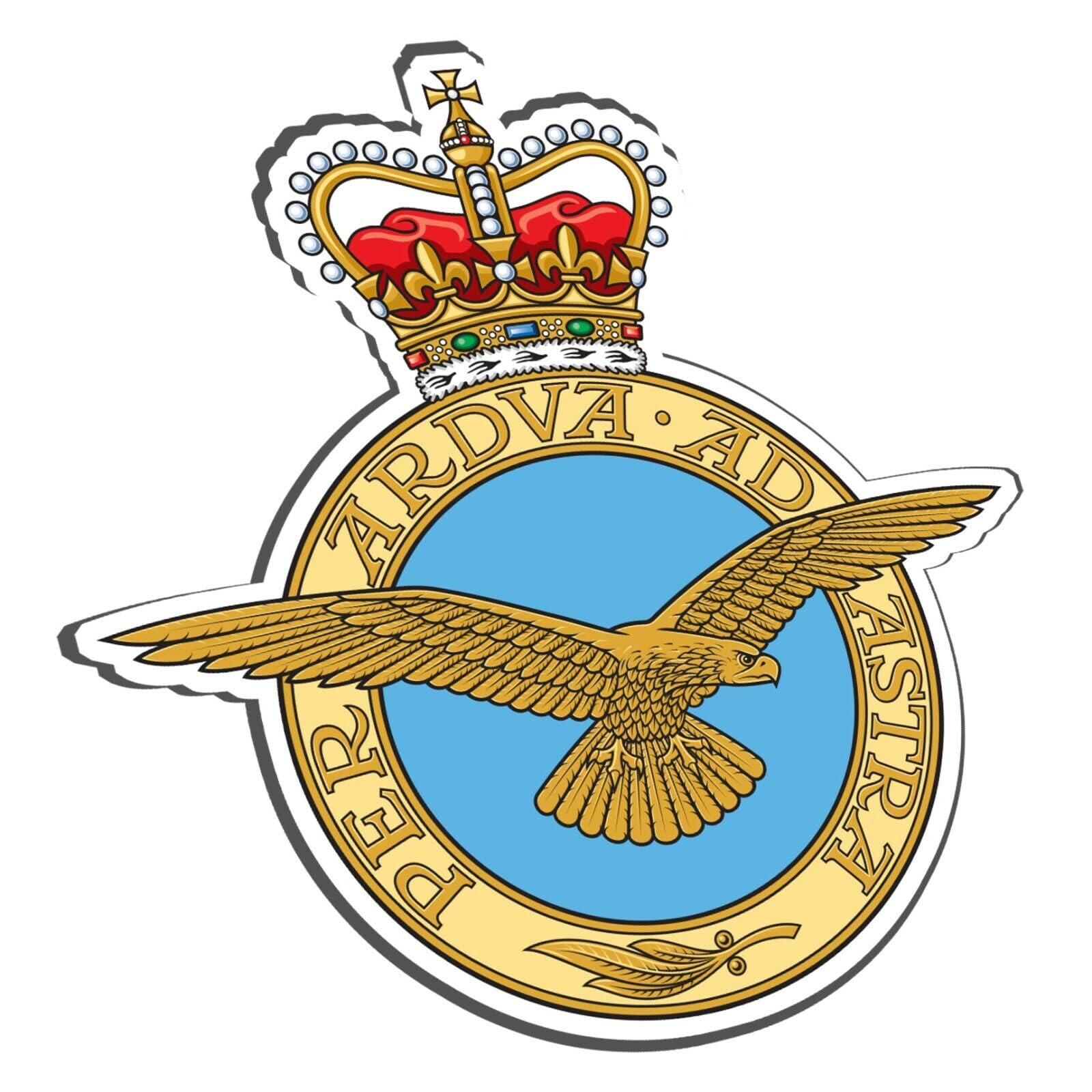 Royal Air Force (SK28) Military Waterproof Vinyl Stickers Decal Veteran RAF 150mm x 142mm