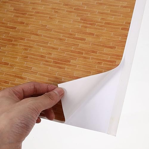 Miniatura 8 de 2 mini calcomanías de papel para el suelo de la casa, mini tablas autoadhesivas para decoración de casas de muñecas a escala 112