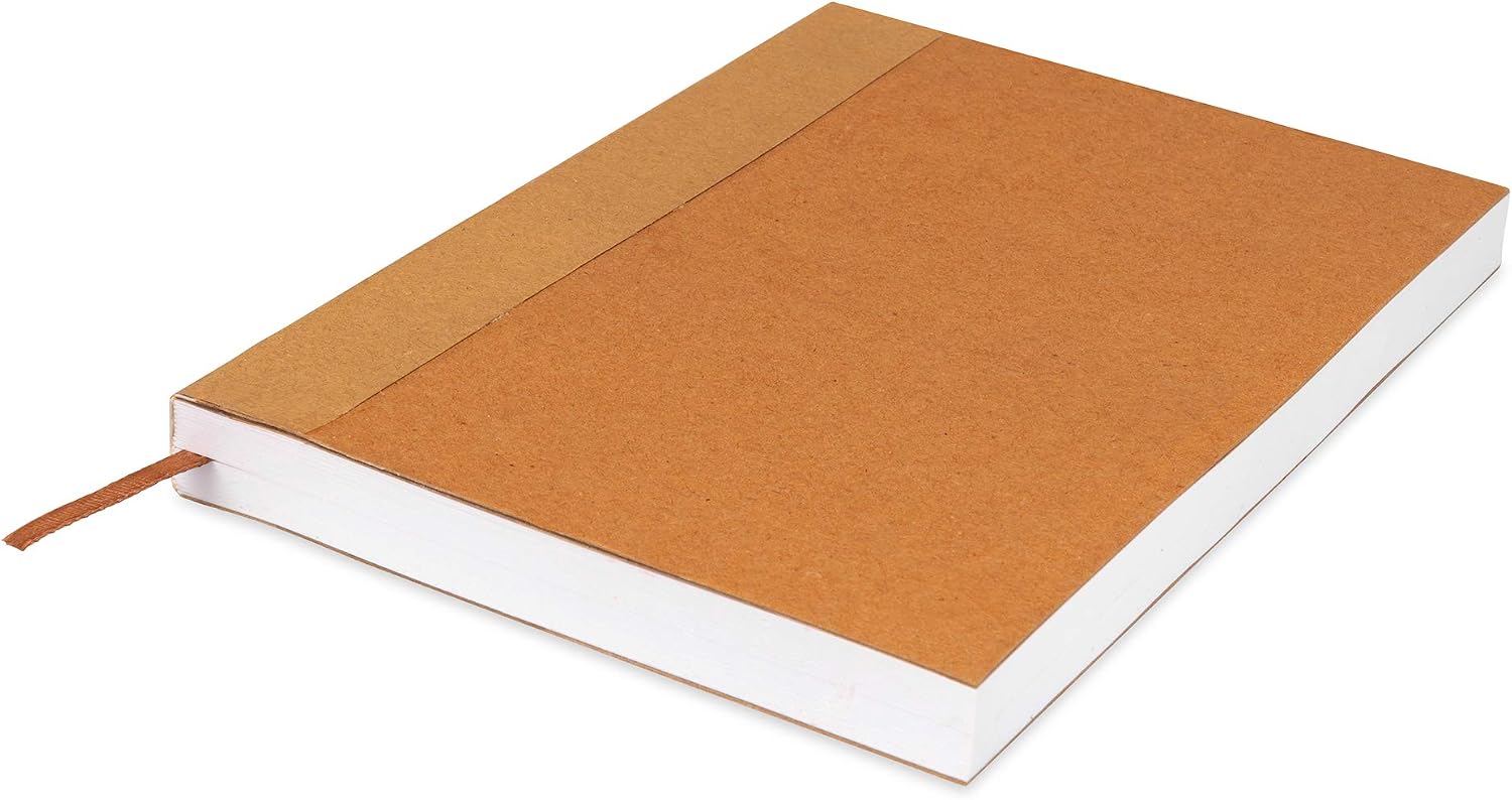 Moonster Dot Grid Journal Notebook Paper for Refillable Leather Journals – A5 Hardcover 70gsm Dotted Notebooks for Work 8.25 x 5.75 Inches with 320 Page Refill Note Book and Helpful Bookmark