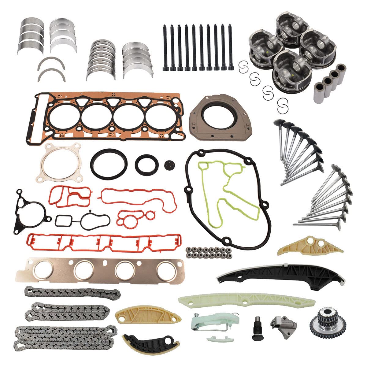 Kit de reparación de válvulas de pistón (21mm) Compatible con 1.8 TFSI TSI CDAA CDAB CDH CDHA CDHB 06F253039F 06H109158H 06J198151B