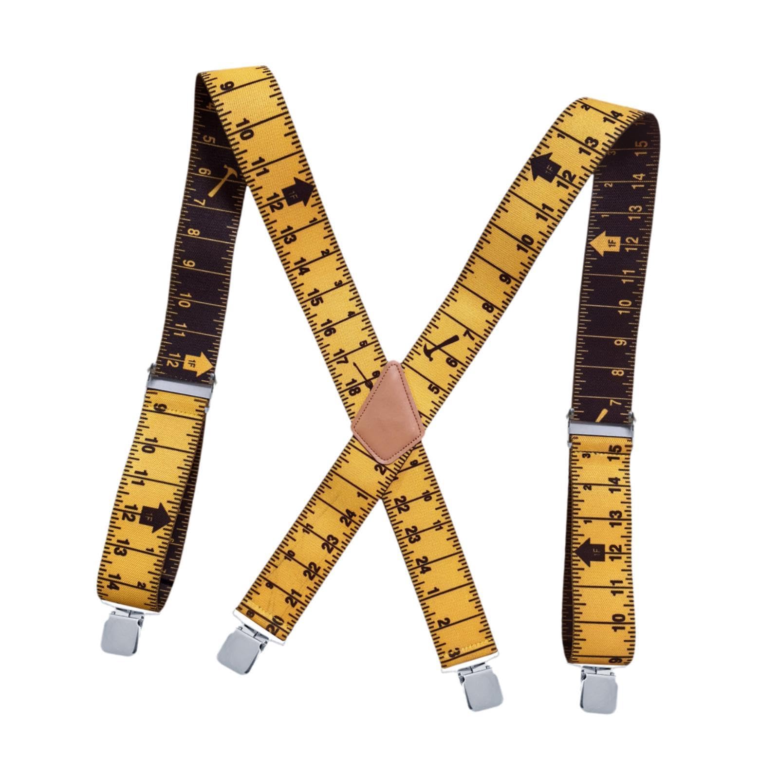 zoomella Men Suspenders Adjustable Trendy x Shaped for Holidays Father Day Gift Party Yellow-picture-33