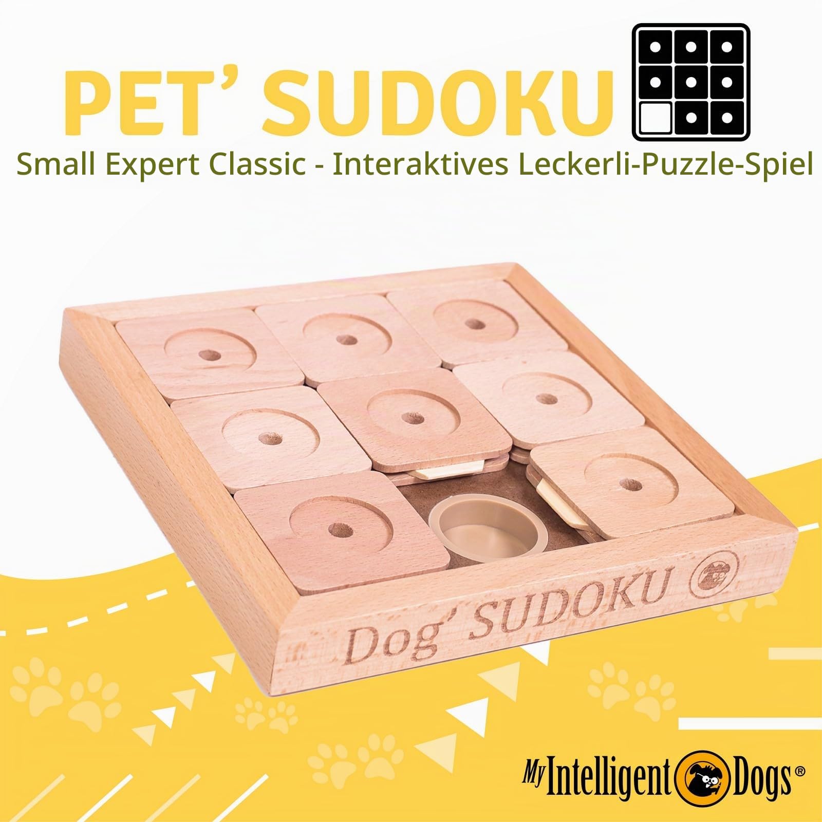 Interaktives Hundespielzeug Intelligenz, Hundepuzzle - Intelligenzspielzeug für Hunde Mentalen Auslastung - Interaktives Spielzeug Hund, Denkspiele für Hunde Sudoku S Expert