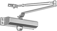 Dynasty Hardware 2000 Series Commercial Door Closer, Size 2 Hydraulic Self-Closing, Aluminum Finish for 36" Interior Doors 55-100 lbs