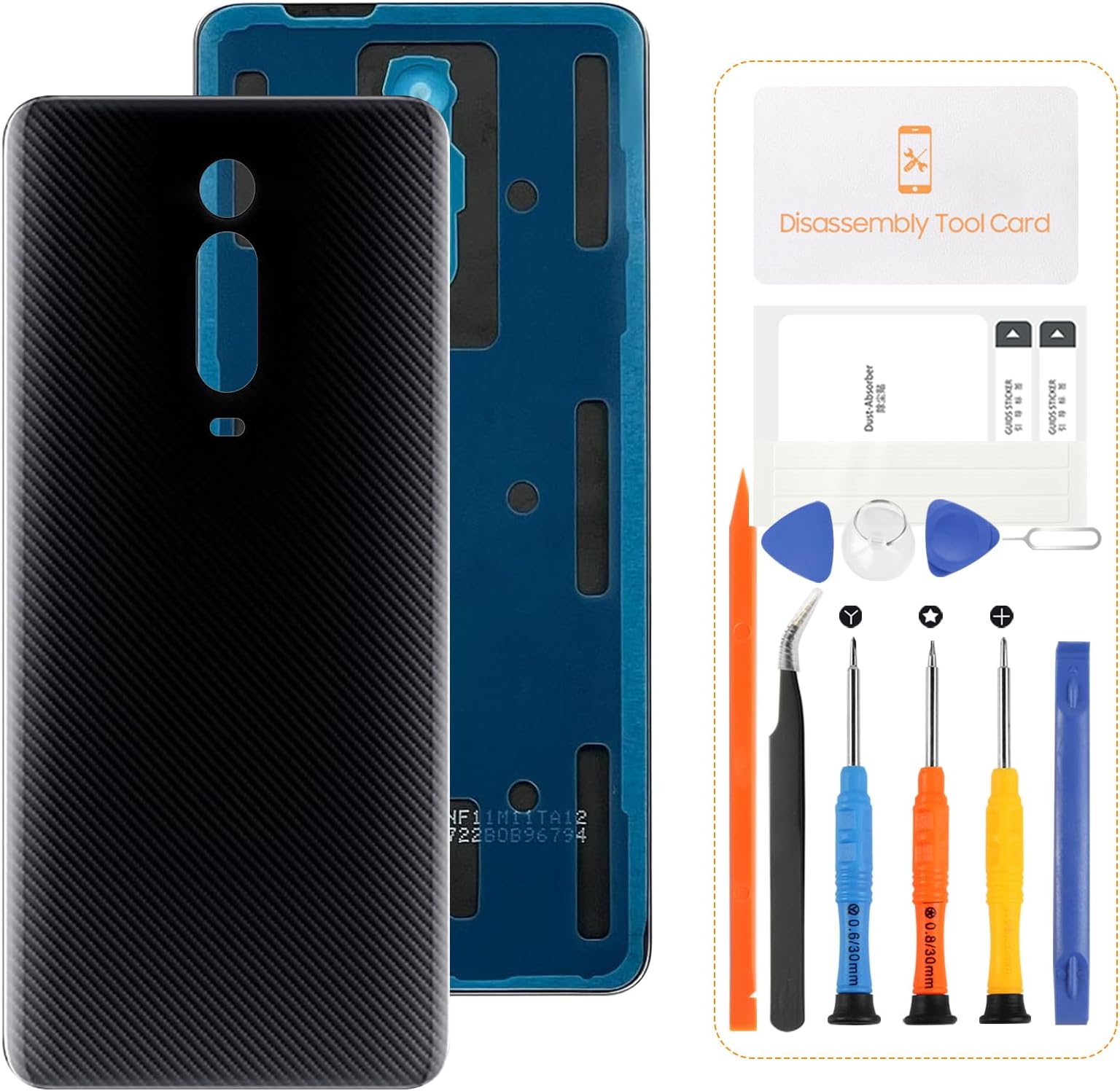 SRJTEKReplacement Battery for Xiaomi Mi 9T/ Mi 9T Pro M1903F10G, M1903F11G Back Cover Replacement Rear Window Repair Kit (Black, 48MP)