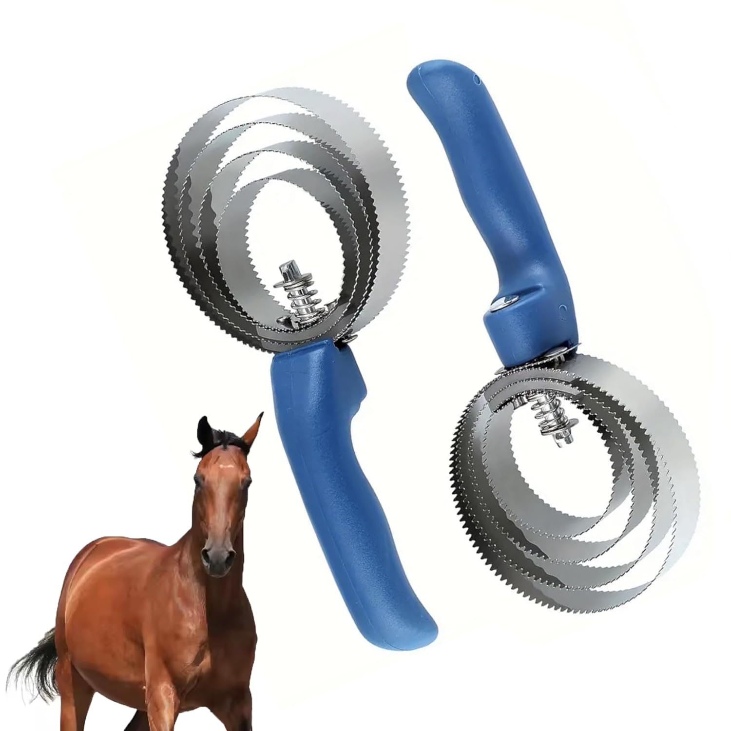 HLMOptimo 2 Packs Horse Curry Comb, Stainless Steel