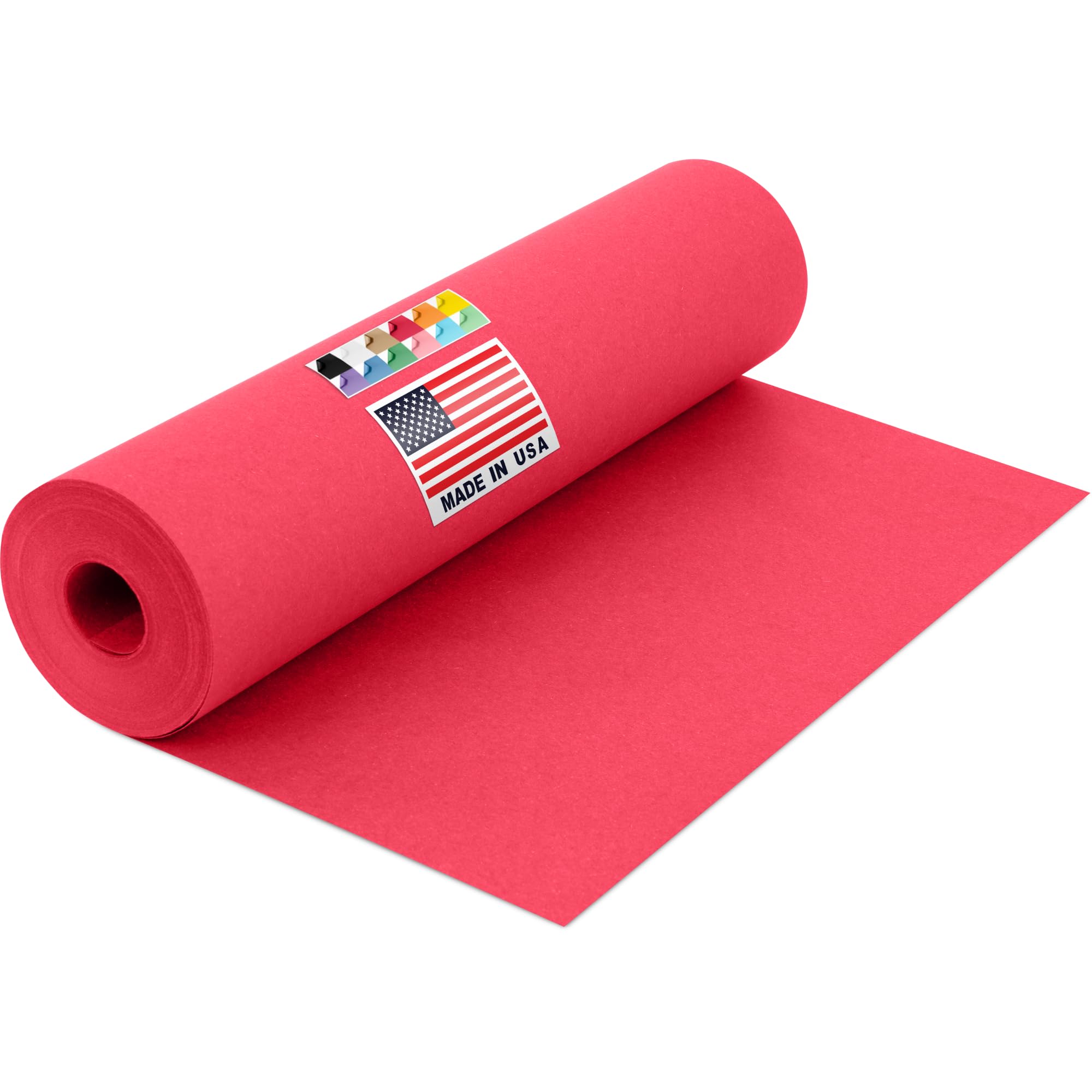 Papier kraft rouge emballage cadeau de Noël et fêtes rouleau 30,5m