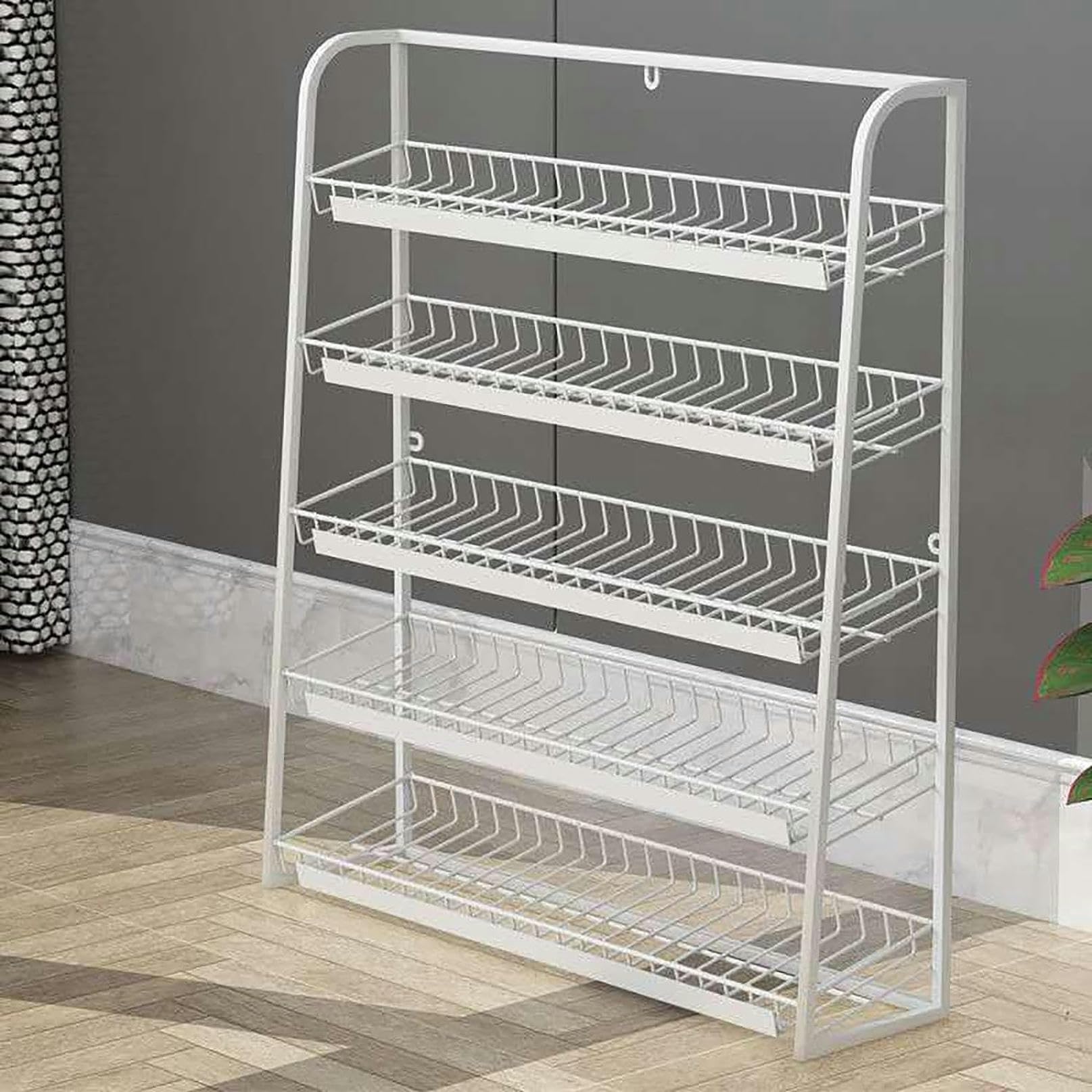 Snack-Regal mit 5 Etagen, Metall, Süßigkeitenregal für Geschäfte, Snack-Organizer, Einzelhandel, Vitrine für Leckereien, ideal für Süßwaren und Snack-Merchandising