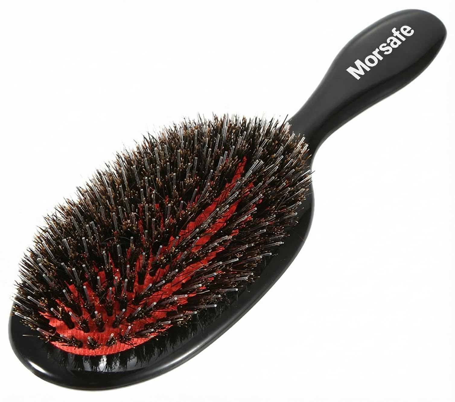 Boar Bristle Paddle Detangling Hair Brush for Curly Fine Wavy Natural Tangled Hair, Anti-frizz Styling Hairbrush Comb for Women and Men, Boar Nylon