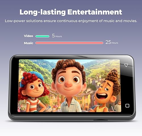 Miniatura 8 de Reproductor de MP3 con Bluetooth y WiFi de 80 GB, reproductor de MP3 innioasis para niños con Spotify, Spotify Kids, Pandora, Tienda Music,