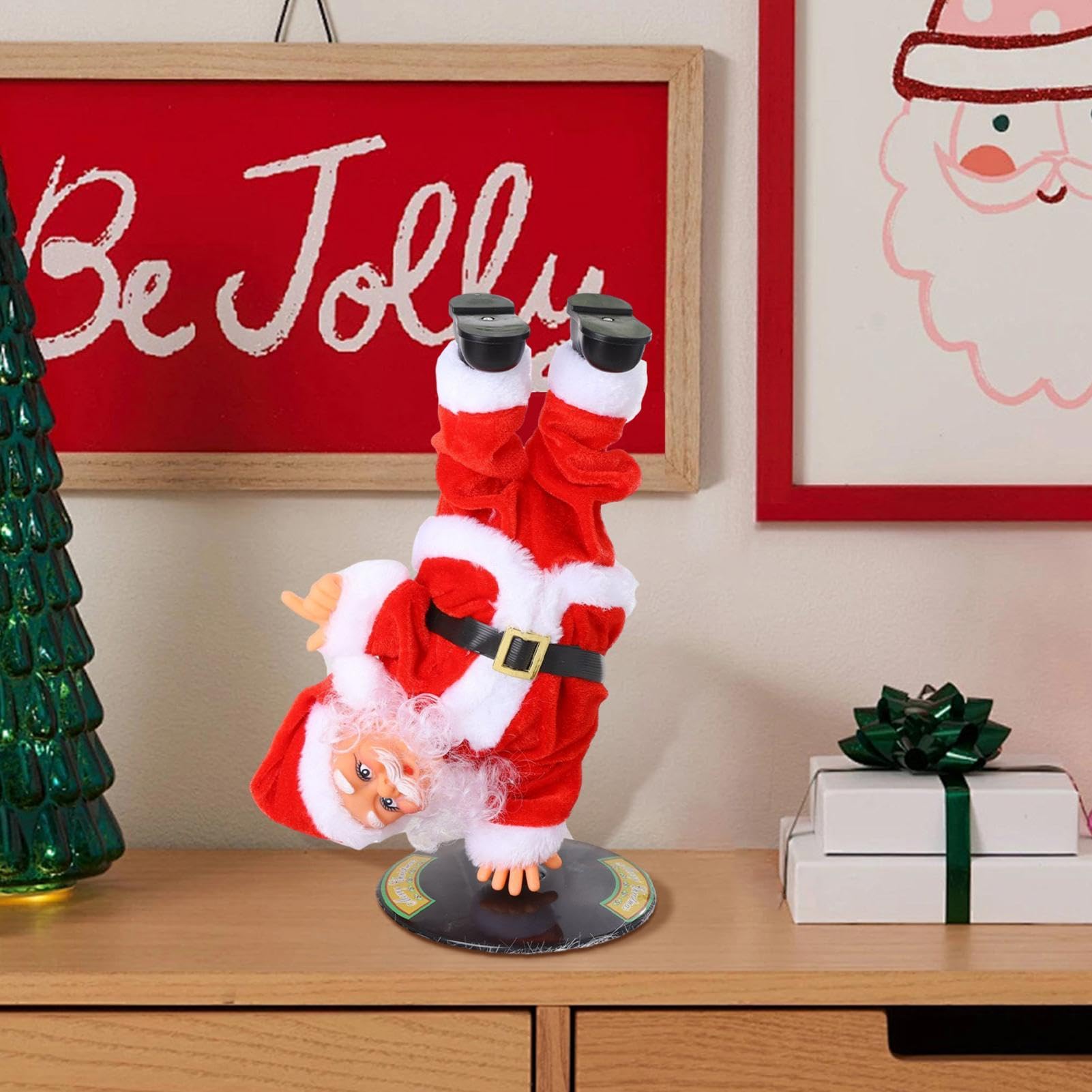 Amazon.co.jp: 歌う踊るサンタクロース、回転するクリスマスサンタの