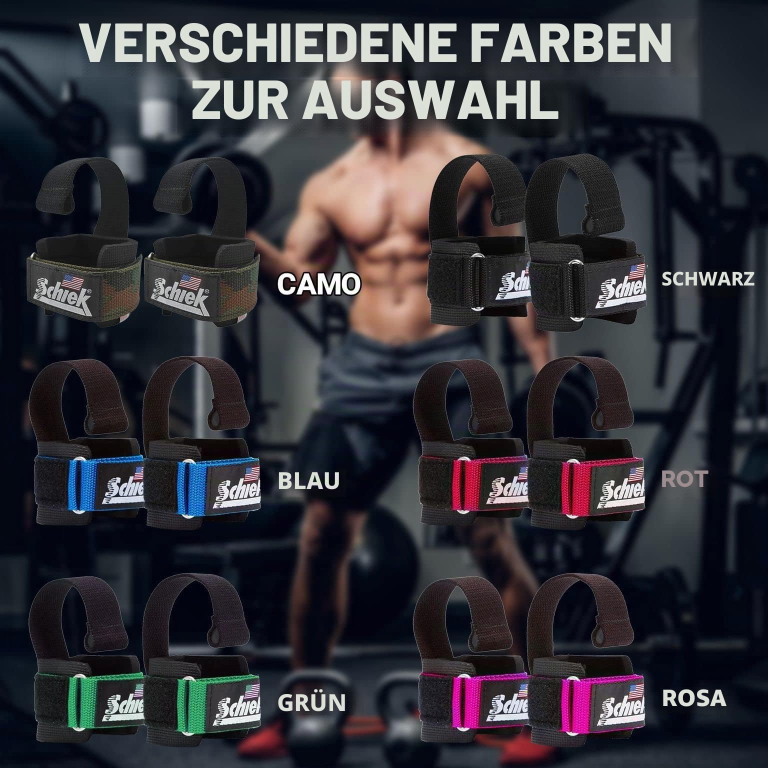 Schiek Hebebänder mit Handgelenkschutz und Dübel