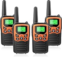 Vista 9 de Walkie Talkies, MOICO Walkie Talkies de largo alcance para adultos, radios bidireccionales con 22 canales, escaneo FRS VOX, pantalla LCD