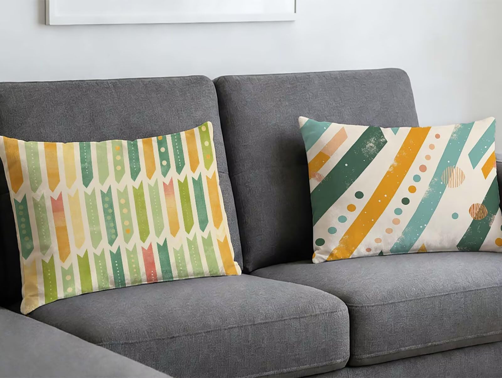Fundas cojines 40x60 para sofá rectangular, juego de 2 fundas de almohada de terciopelo nórdico