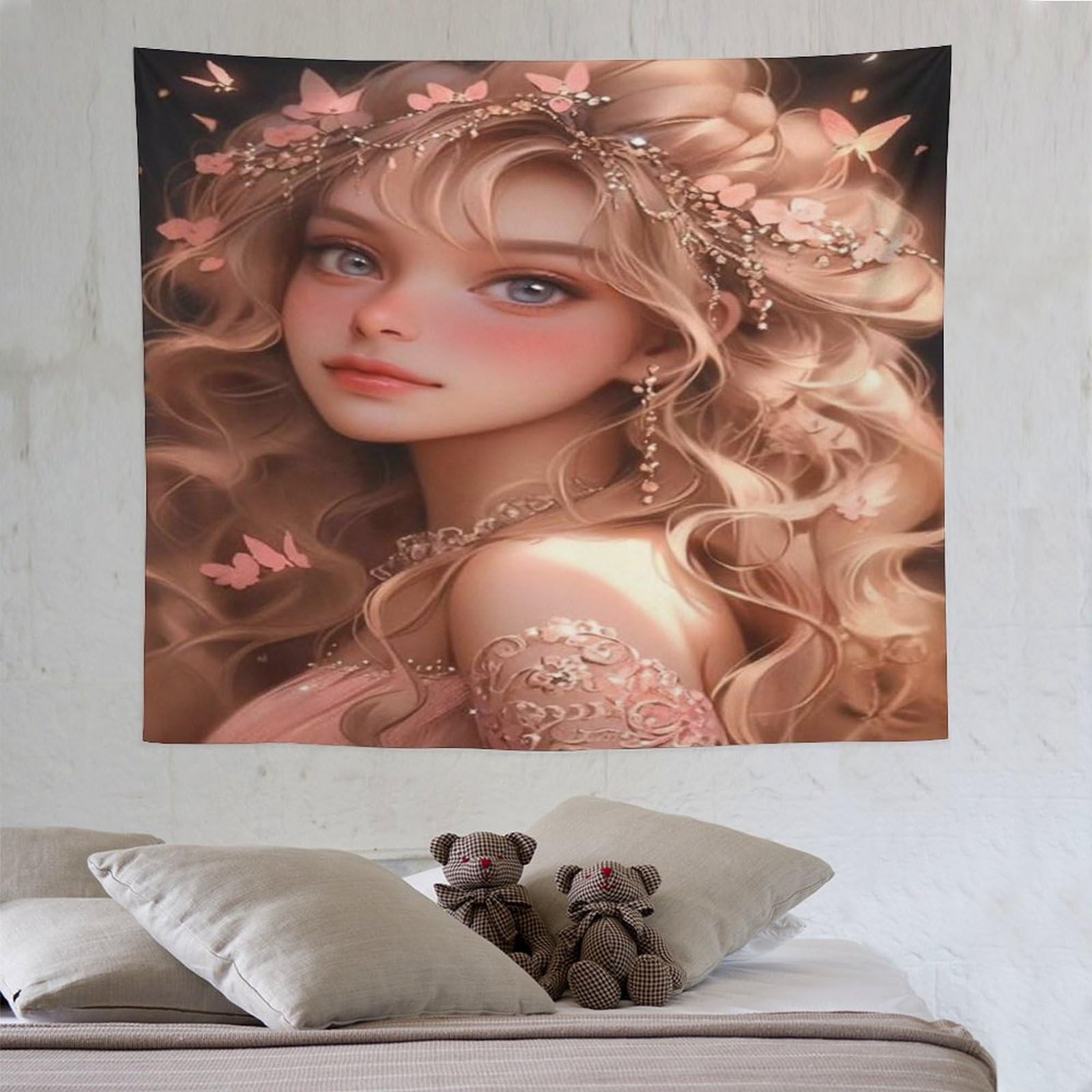 PAZZK Goddess Tapestry, Tapestry Room Decor, Wall Cloth Tapestry Wall Hanging, Tapestries Wall Cloths, Cloth for The Wall in Home Living Room Decoration 130×150cm