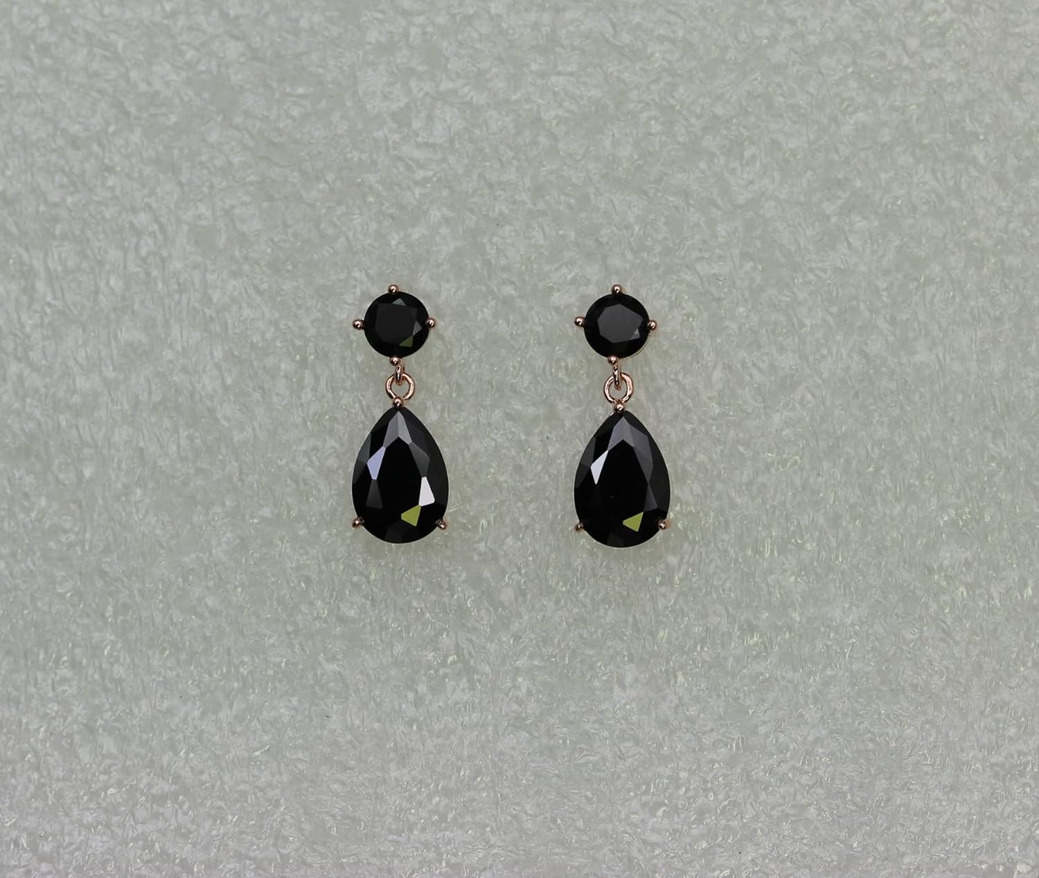 Faship Gorgeous CZ Crystal Floral Necklace Earrings Set - Image 4