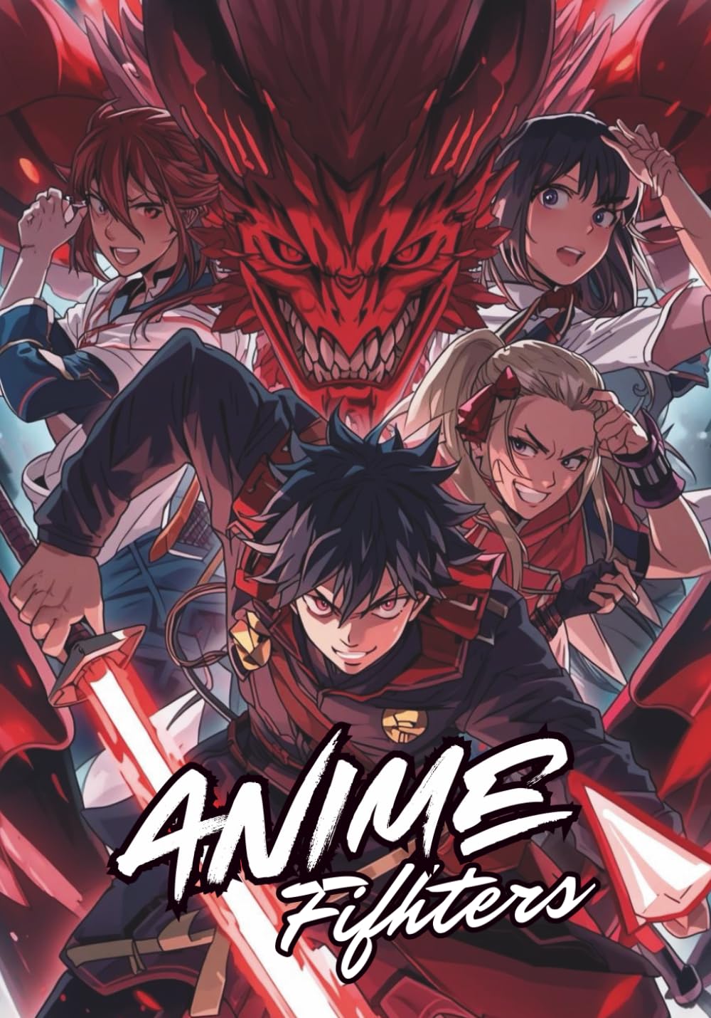Anime Fighters Ausmalbuch - für Kinder oder Erwachsene: Epische Krieger. Starke Linien. Pure Kreativität.